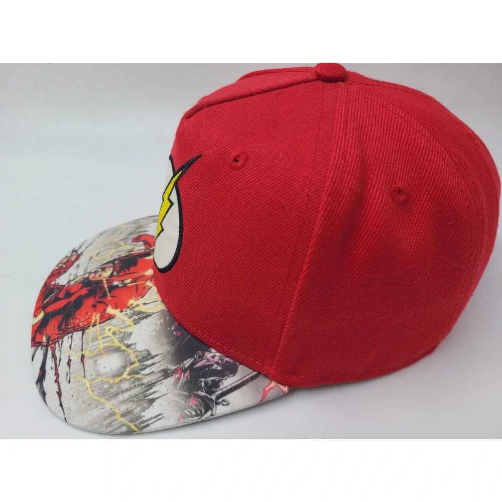 Youth The Flash DC Comics Snapback Hat Cap Comic Book Superhero Boys Girls‎ Red